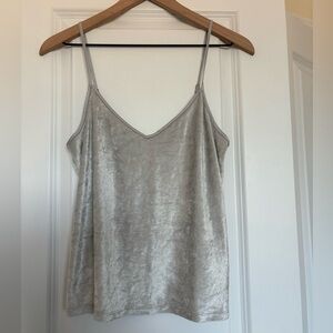 Victoria’s Secret Grey Velvet Tank Top Size Medium